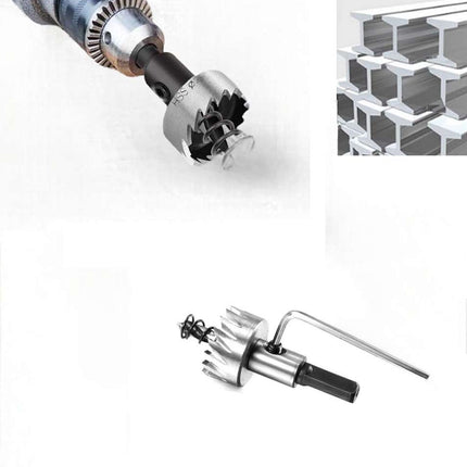 Set di 6 frese HSS per ferro in acciaio per trapano fresa per forature metallo varie dimensioni 2 chiavini esagonali - enzoled