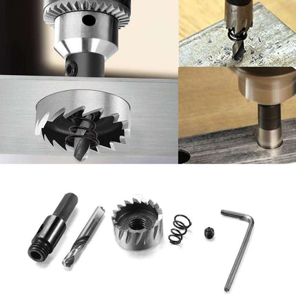 Set di 6 frese HSS per ferro in acciaio per trapano fresa per forature metallo varie dimensioni 2 chiavini esagonali - enzoled