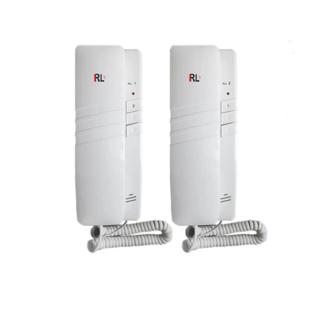 Interfono a parete wireless con cornetta 2 unità interne citofono interno comunicante per negozio ufficio abitazione - enzoled