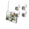 Kit videosorveglianza wireless con 4 telecamere dome motorizzate da esterno monitor 10” NVr FULL HD - enzoled