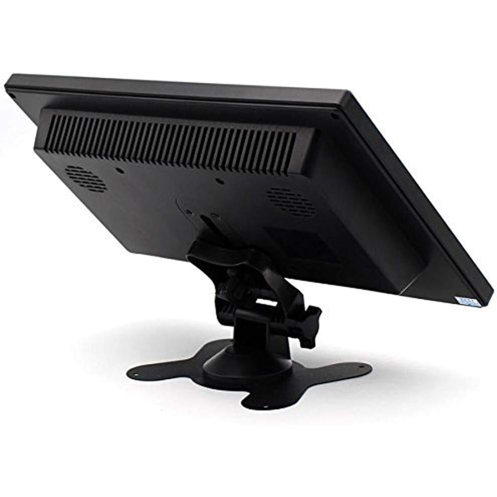 Monitor 10'' pollici LCD HD portatile HDMI VGA USB BNC per videosorveglianza telecamera auto 2 canali video 720p con telecomando casse incorporate - enzoled