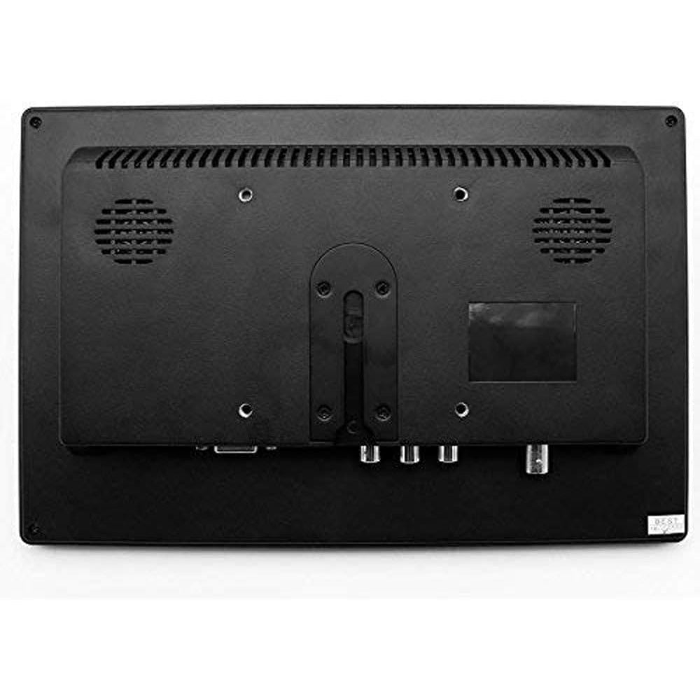 Monitor 10'' pollici LCD HD portatile HDMI VGA USB BNC per videosorveglianza telecamera auto 2 canali video 720p con telecomando casse incorporate - enzoled
