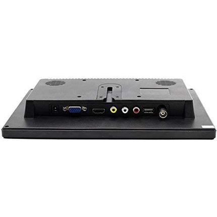 Monitor 10'' pollici LCD HD portatile HDMI VGA USB BNC per videosorveglianza telecamera auto 2 canali video 720p con telecomando casse incorporate - enzoled