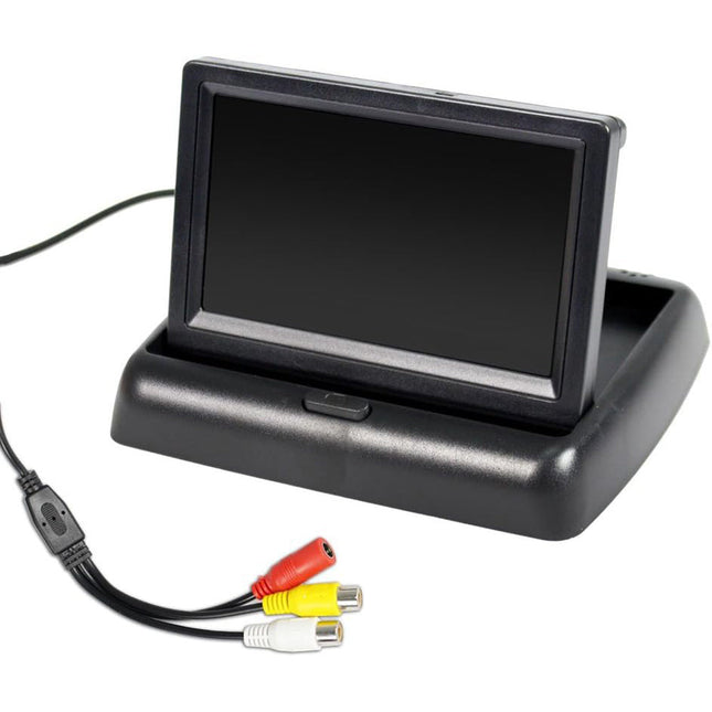 Monitor da auto a colori 4,3 per telecamera retromarcia a scomparsa utile in auto camper furgoni - enzoled