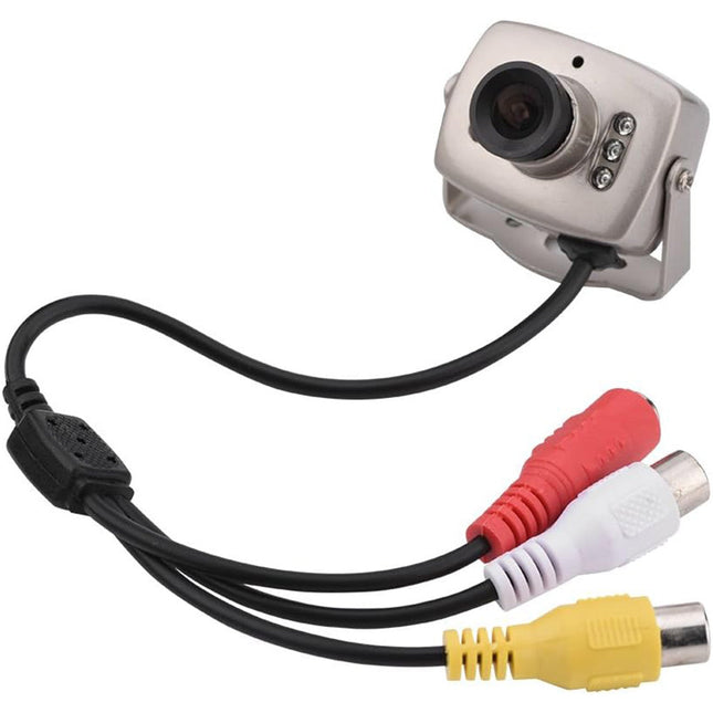 Micro camera con base mobile 420TVL a colori visione notturna cablata telecamera nascosta 35 mm con microfono audio e video microcamera infrarossi - enzoled