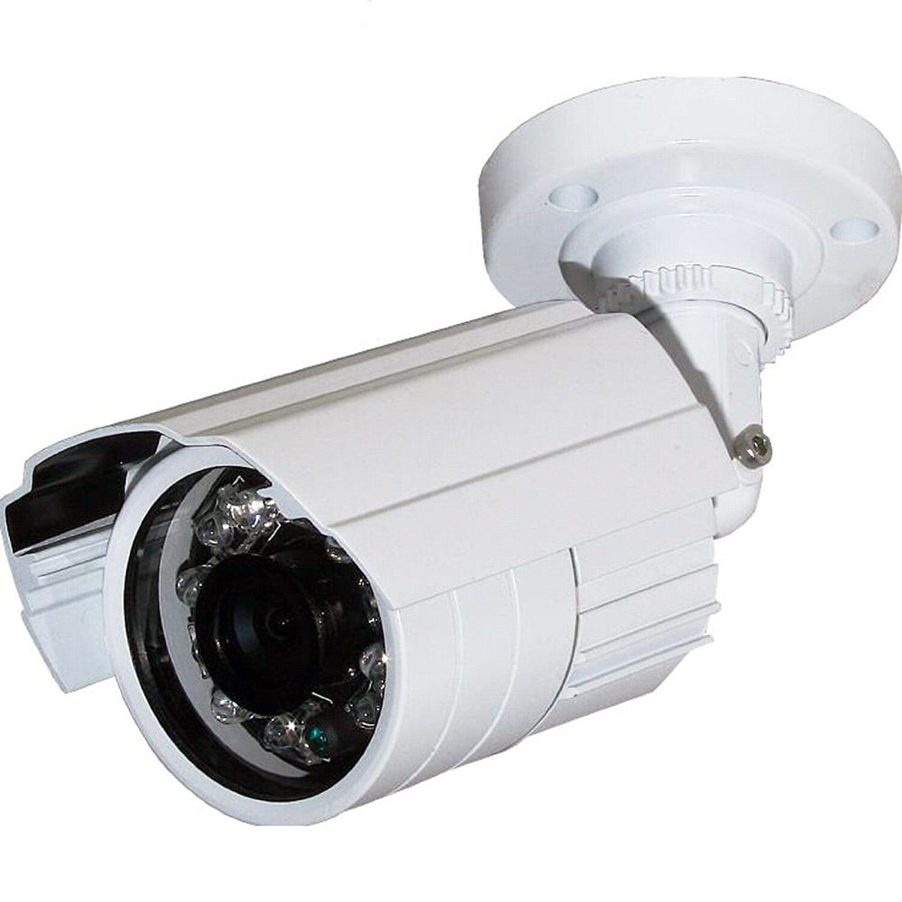 Telecamera ccd a colori 420 tvl linee 24 led infrarossi lente 2,8 mm con staffa videocamera sorveglianza per interno ed esterno - enzoled