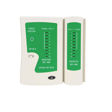 Tester per cavi di rete lan RJ-45 RJ-11 rRJ-12 cat-5 usb per verificare la corretta configurazione dei cavi 9 led - enzoled
