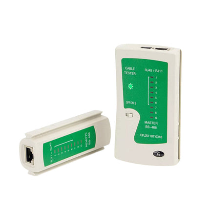 Tester per cavi di rete lan RJ-45 RJ-11 rRJ-12 cat-5 usb per verificare la corretta configurazione dei cavi 9 led - enzoled