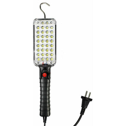 orcia led da officina 34 le con gancio e magnete da lavoro auto con presa shuko per emergenza riparazioni - enzoled