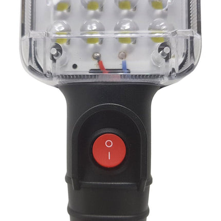 orcia led da officina 34 le con gancio e magnete da lavoro auto con presa shuko per emergenza riparazioni - enzoled