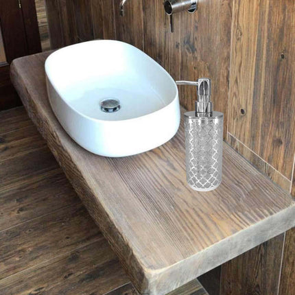 Accessori Bagno argento stile barocco con Dispenser Sapone Bicchiere portaspazzolino piattino portasapone - enzoled