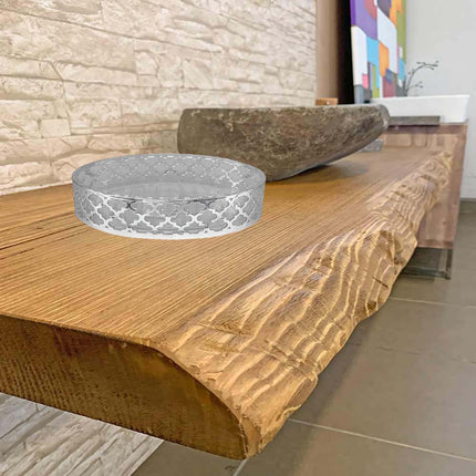 Accessori Bagno argento stile barocco con Dispenser Sapone Bicchiere portaspazzolino piattino portasapone - enzoled