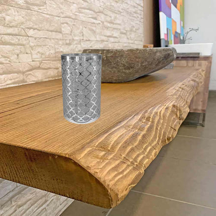 Accessori Bagno argento stile barocco con Dispenser Sapone Bicchiere portaspazzolino piattino portasapone - enzoled