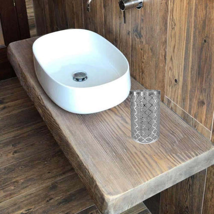Accessori Bagno argento stile barocco con Dispenser Sapone Bicchiere portaspazzolino piattino portasapone - enzoled