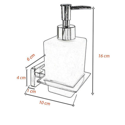 Accessori da bagno in acciaio lucido porta asciugamani gancio dispenser sapone porta rotolo fissaggio a viti - enzoled