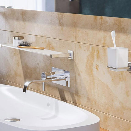 Accessori da bagno in acciaio lucido porta asciugamani gancio dispenser sapone porta rotolo fissaggio a viti - enzoled