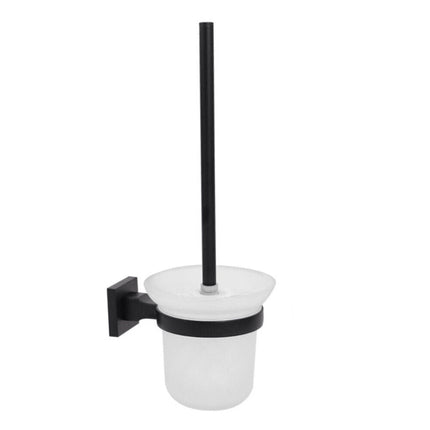 Accessori da bagno acciaio nero porta asciugamani porta sapone porta phone scopino porta spazzolino fissaggio con viti o senza viti biadesivo accessori arredo bagno - enzoled