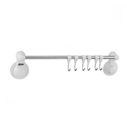 Appendino con ventosa con 6 ganci per bagno e cucina porta utensili asciugamani organizer da muro - enzoled