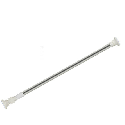 Bastone silver per tenda estensibile telescopica asta appendiabiti per armadio allungabile regolabile da 70 a 120 cm - enzoled