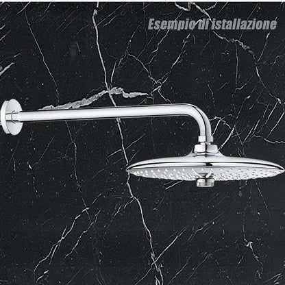 Braccio per soffione doccia a parete supporto universale a muro asta per docce 20 30 35 cm - enzoled