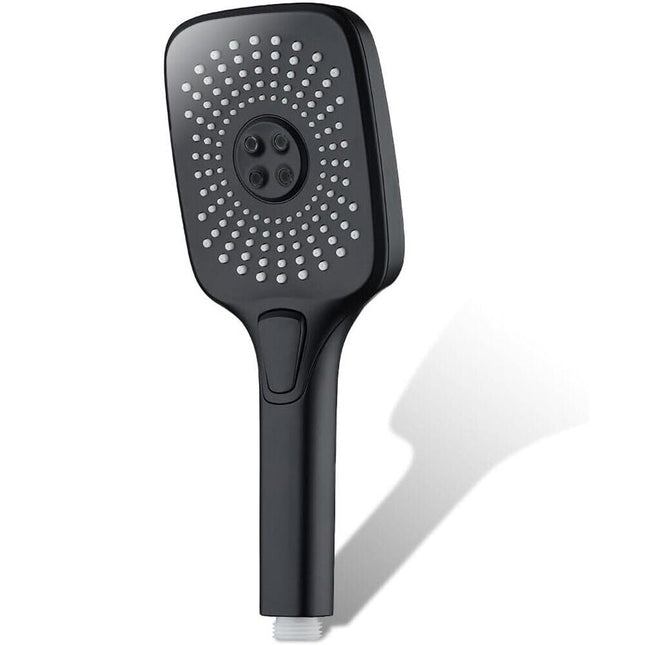 Soffione multigetto per doccia moderno nero per vasca da bagno doccetta a mano in abs con filtro anticalcare attacco 1/2 - enzoled