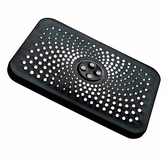 Soffione per doccia da bagno rettangolare 28,5x 19 cm in abs doccetta con filtro anticalcare alta pressione - enzoled