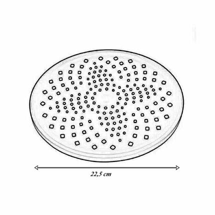 Soffione per doccia da bagno rotondo 22,5 cm in abs doccetta con filtro anticalcare alta pressione - enzoled