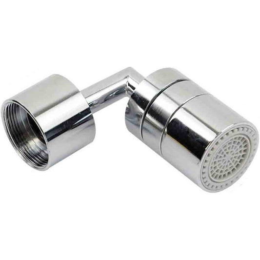 Filtro Universale Anti Schizzo per Rubinetto Bagno in Ottone Cromato Lucido orientabile maschio femmina - enzoled