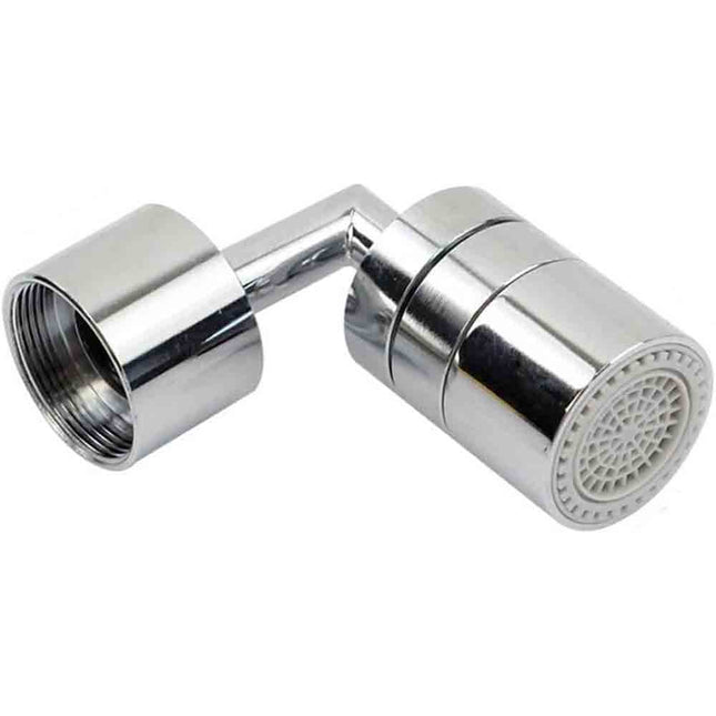Filtro Universale Anti Schizzo per Rubinetto Bagno in Ottone Cromato Lucido orientabile maschio femmina - enzoled