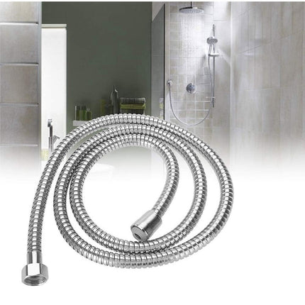 Tubo flessibile cromato per doccia vasca da 2.5 metri laccio con attacco 1/2 pollici per soffione bagno - enzoled