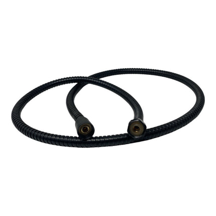 Laccio doccia bianco o nero tubo flessibile per doccetta e vasca da 150 cm attacco ½” pollici per soffione - enzoled