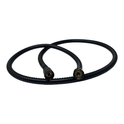 Laccio doccia bianco o nero tubo flessibile per doccetta e vasca da 150 cm attacco ½” pollici per soffione - enzoled