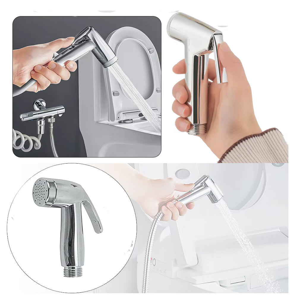 Idroscopino con tubo flessibile 1,2 mt doccia per pulizia toilette water doccetta per bidet igiene intima - enzoled
