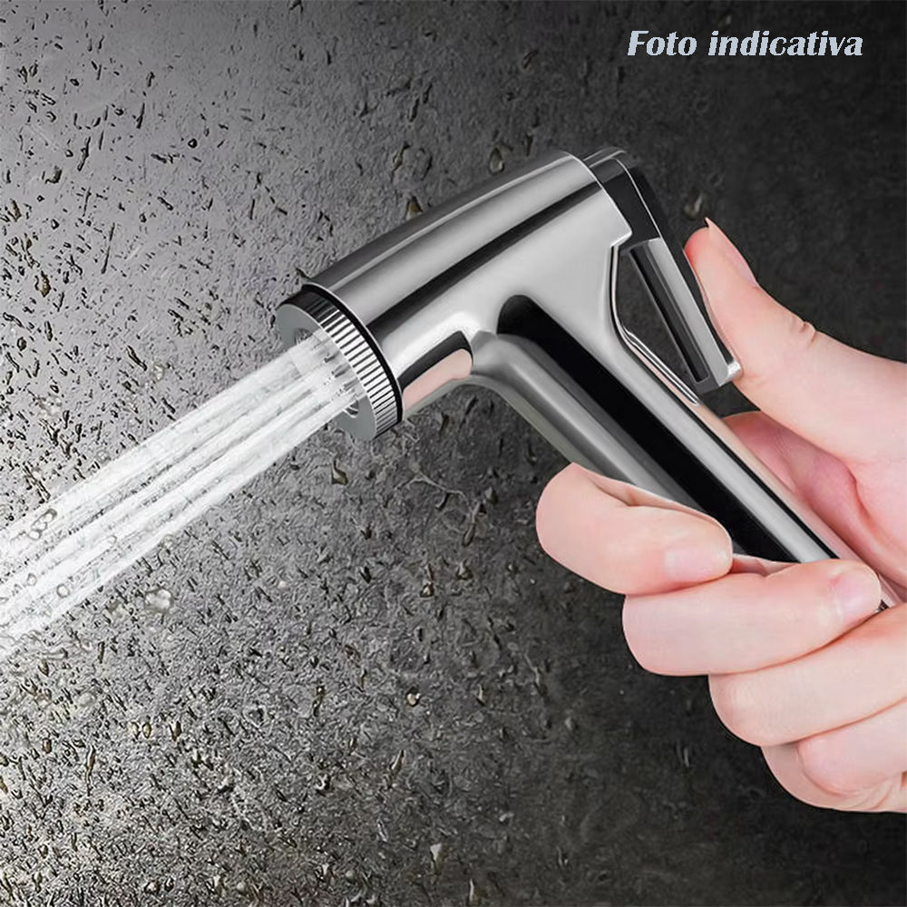 Idroscopino con tubo flessibile 1,2 mt doccia per pulizia toilette water doccetta per bidet igiene intima - enzoled