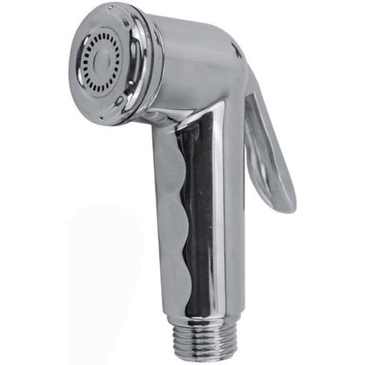 Idroscopino in abs cromato lucido attacco 1/2 per la pulizia di water bidet doccetta per toilette igiene intima con pulsante shut/off - enzoled