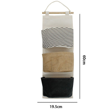 Porta Oggetti da Bagno in Tessuto con Tasche Ganci Organizer Multiuso vari modellli - enzoled