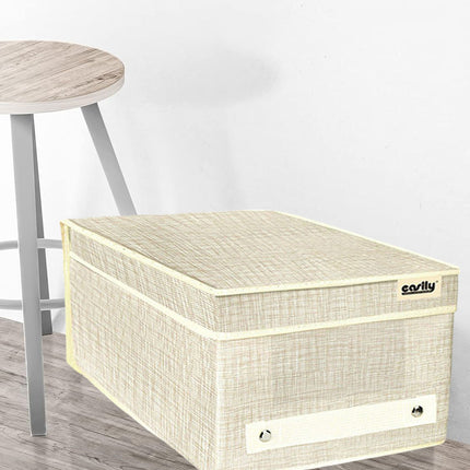 Scatola porta abiti con coperchio porta documenti oggetti contenitore organizer per casa ufficio 18x33x15 cm - enzoled