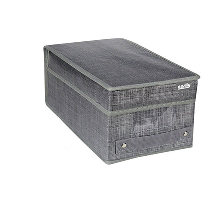 Scatola porta abiti con coperchio porta documenti oggetti contenitore organizer per casa ufficio 18x33x15 cm - enzoled