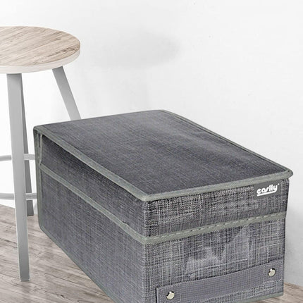 Scatola porta abiti con coperchio porta documenti oggetti contenitore organizer per casa ufficio 18x33x15 cm - enzoled