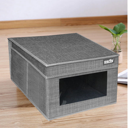Scatola porta abiti con coperchio porta documenti oggetti contenitore organizer per casa ufficio 25x35x16 cm - enzoled