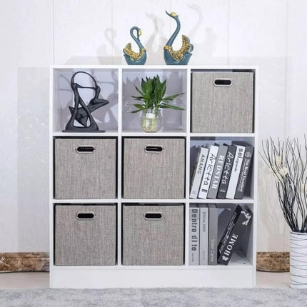 Scatola porta abiti porta documenti oggetti contenitore organizer per casa ufficio 23x23x33 cm - enzoled