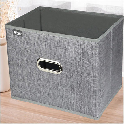 Scatola porta abiti porta documenti oggetti contenitore organizer per casa ufficio 23x23x33 cm - enzoled