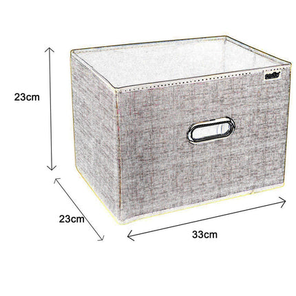 Scatola porta abiti porta documenti oggetti contenitore organizer per casa ufficio 23x23x33 cm - enzoled
