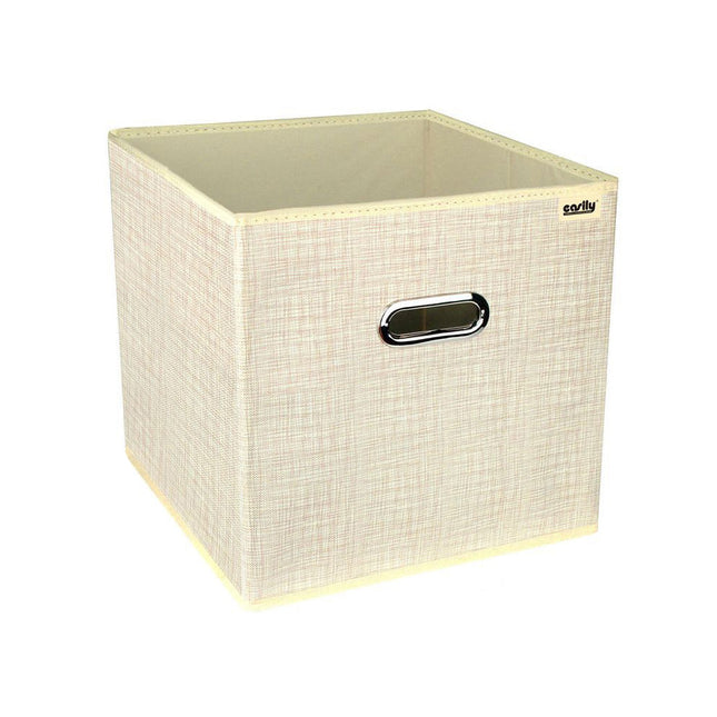 Scatola porta abiti porta documenti oggetti contenitore organizer per casa ufficio 31x31x31 cm - enzoled