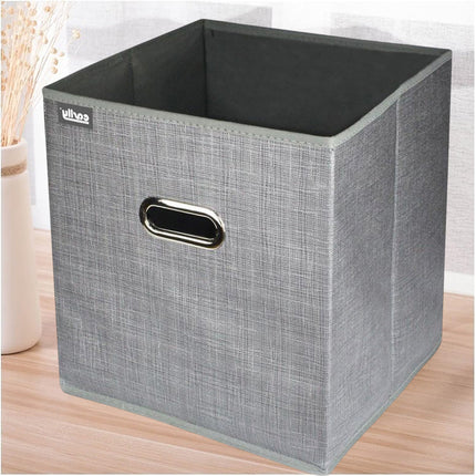 Scatola porta abiti porta documenti oggetti contenitore organizer per casa ufficio 31x31x31 cm - enzoled