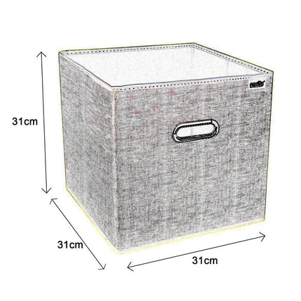 Scatola porta abiti porta documenti oggetti contenitore organizer per casa ufficio 31x31x31 cm - enzoled