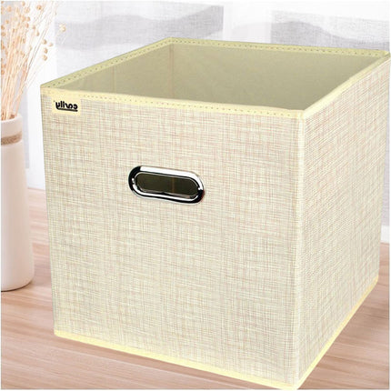 Scatola porta abiti porta documenti oggetti contenitore organizer per casa ufficio 25x25x25x cm - enzoled