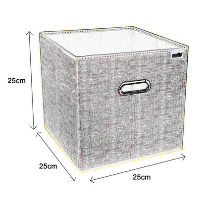 Scatola porta abiti porta documenti oggetti contenitore organizer per casa ufficio 25x25x25x cm - enzoled
