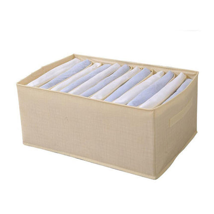 Scatola box pieghevole per pantaloni maglioni jeans 12 scomparti contenitore organizer salvaspazio per armadi 44x20x30 cm - enzoled