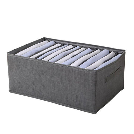 Scatola box pieghevole per pantaloni maglioni jeans 12 scomparti contenitore organizer salvaspazio per armadi 44x20x30 cm - enzoled